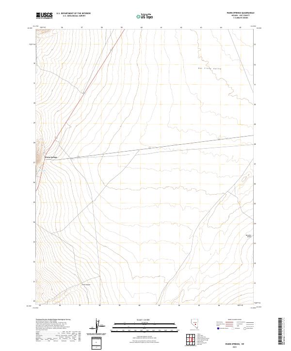 USGS Topographic Map – Warm Springs
