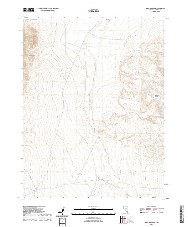 2021 Map of Warm Springs SE, 2021 Print