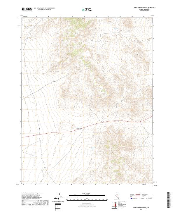 USGS Topographic Map – Warm Springs Summit