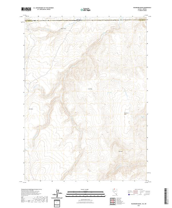 USGS Topographic Map – Washburn Basin