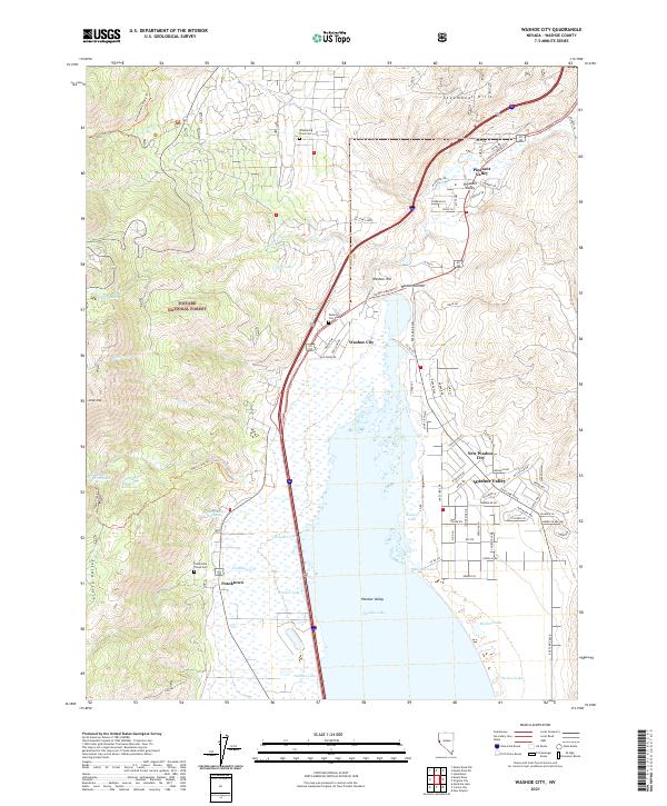 USGS Topographic Map – Washoe City