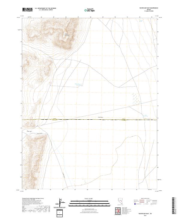 USGS Topographic Map – Water Gap East