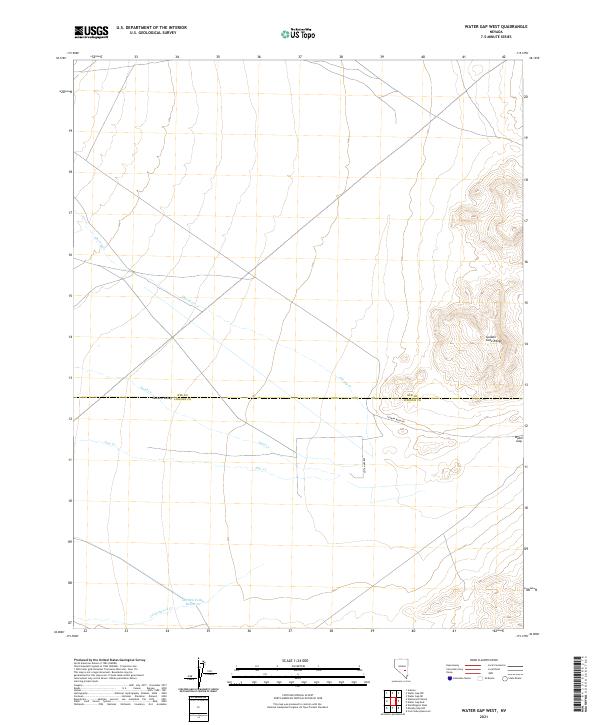 USGS Topographic Map – Water Gap West