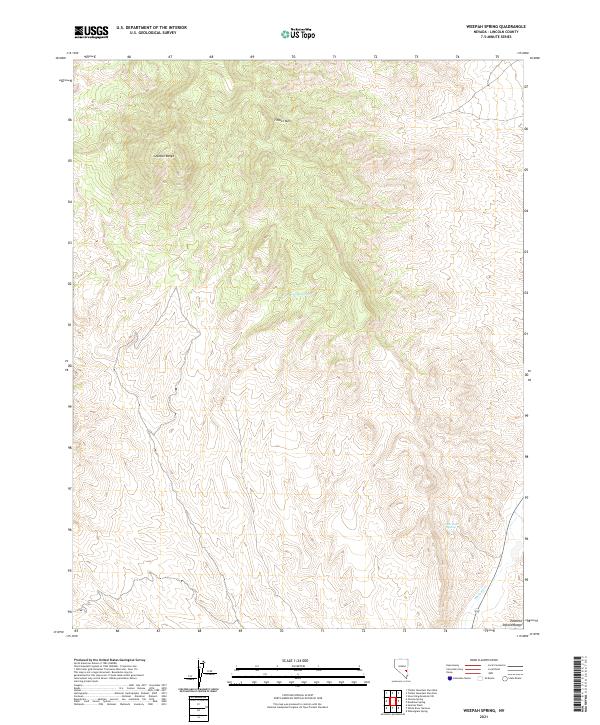 USGS Topographic Map – Weepah Spring
