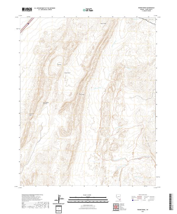 USGS Topographic Map – Weiser Ridge