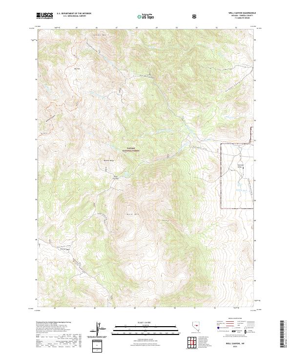 USGS Topographic Map – Well Canyon