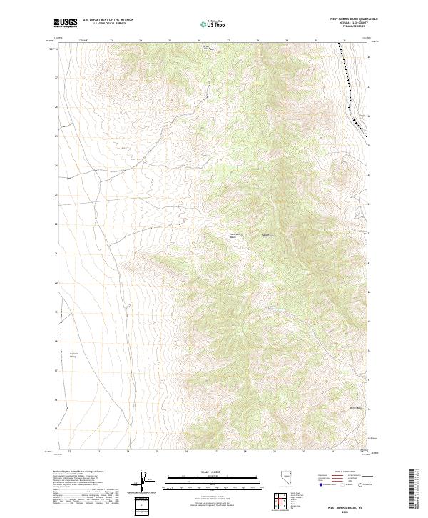 USGS Topographic Map – West Morris Basin