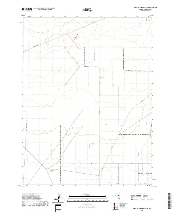 USGS Topographic Map – West of Christina Peak