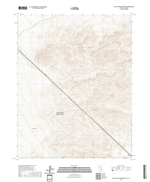 2021 Map of West of Gold Mountain, 2021 Print