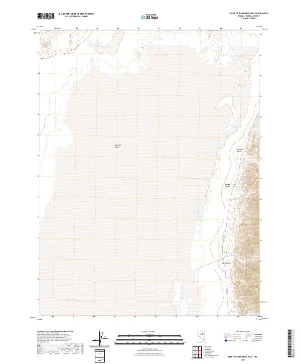 USGS Topographic Map – West of Railroad Pass