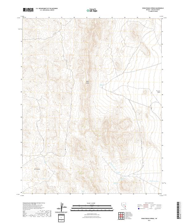 USGS Topographic Map – Wheatgrass Spring