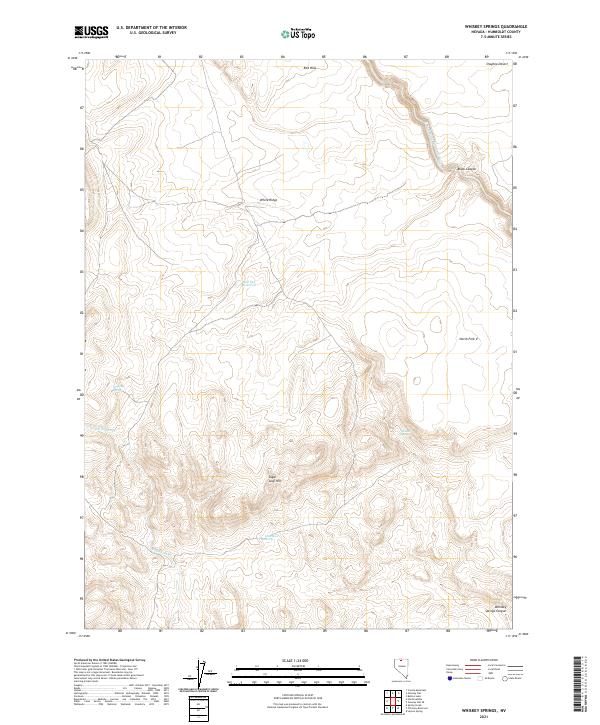 USGS Topographic Map – Whiskey Springs
