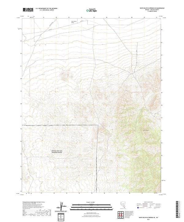 2021 Map of White Blotch Springs SE, 2021 Print