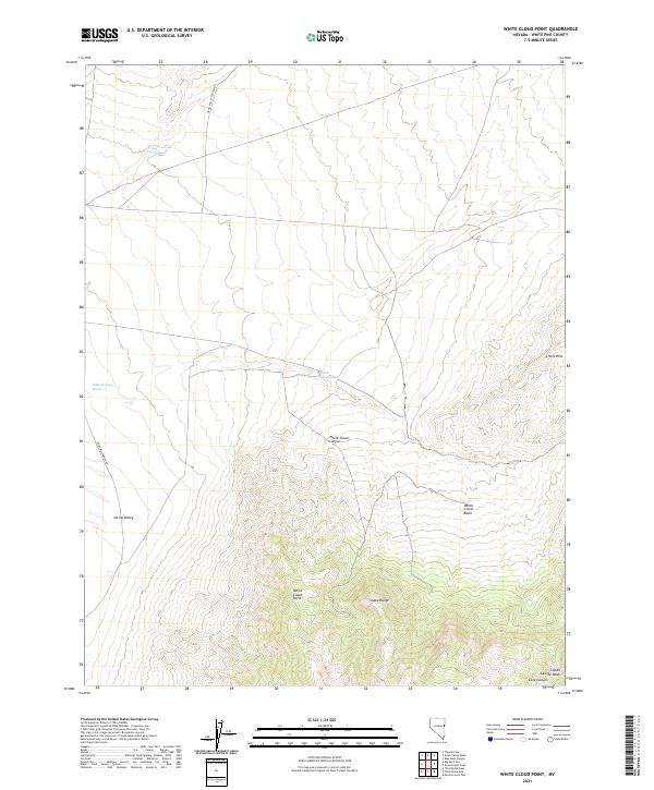 USGS Topographic Map – White Cloud Point