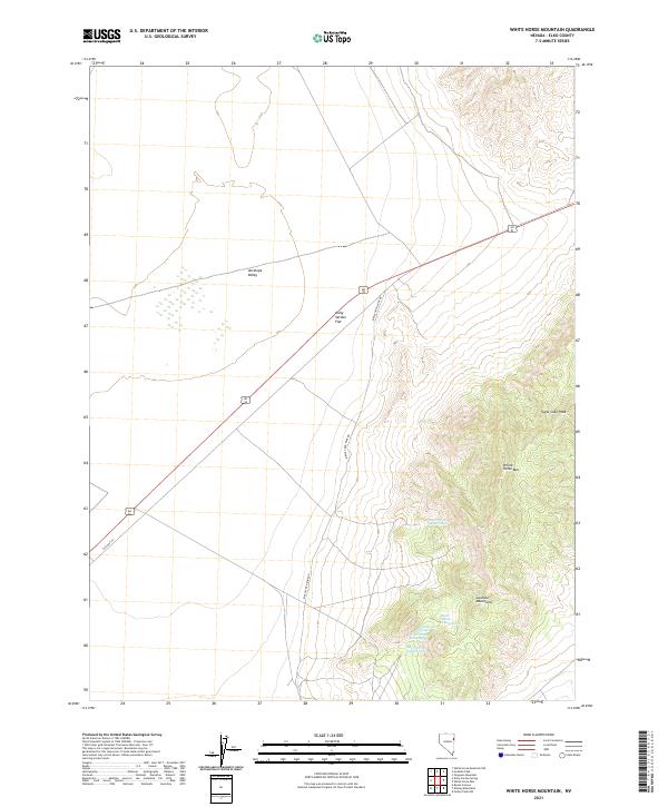 USGS Topographic Map – White Horse Mountain