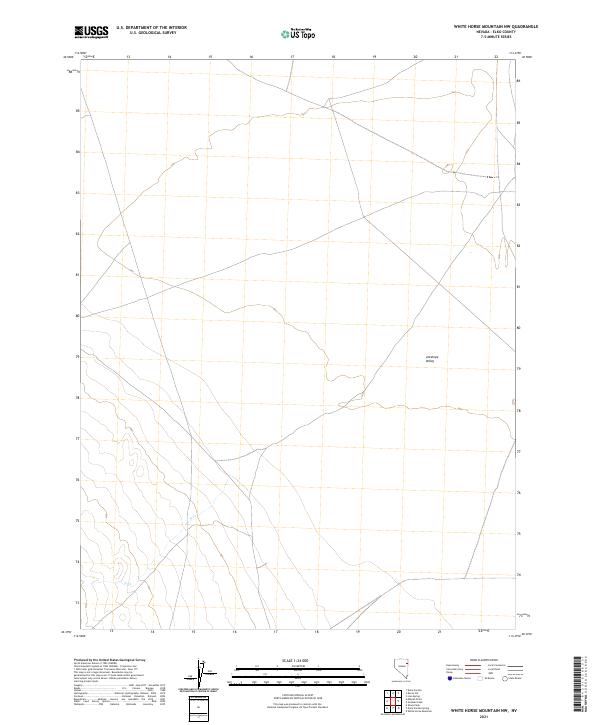 USGS Topographic Map – White Horse Mountain NW