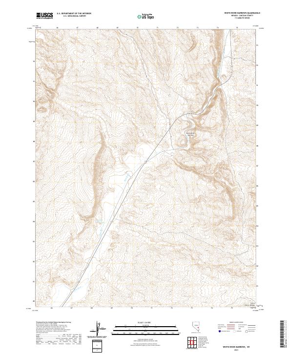USGS Topographic Map – White River Narrows