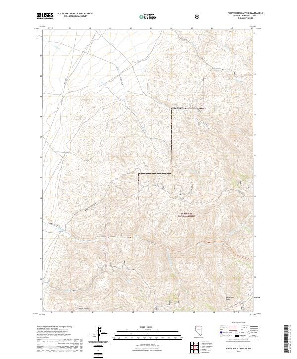USGS Topographic Map – White Rock Canyon