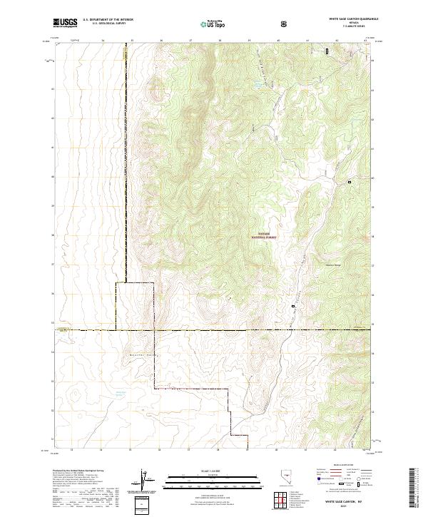USGS Topographic Map – White Sage Canyon