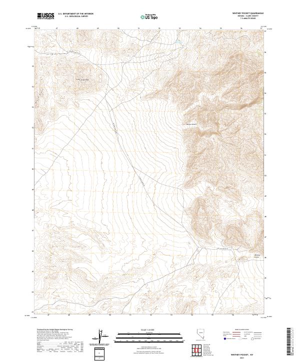 USGS Topographic Map – Whitney Pocket