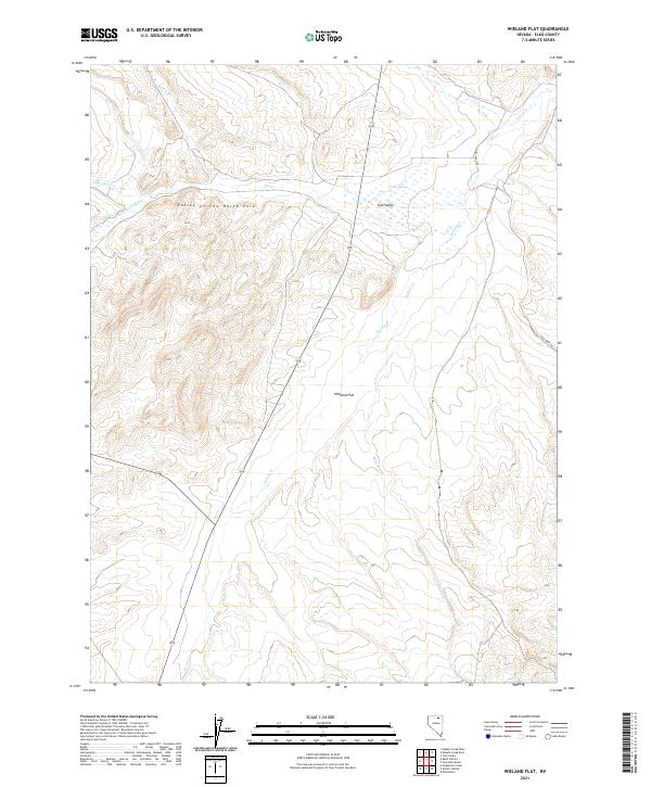 USGS Topographic Map – Wieland Flat