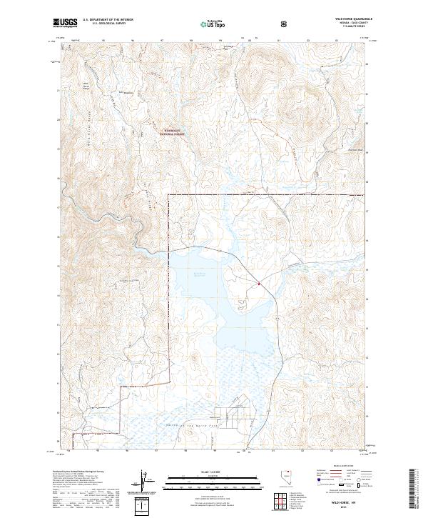 USGS Topographic Map – Wild Horse