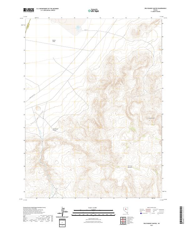 USGS Topographic Map – Wild Range Canyon