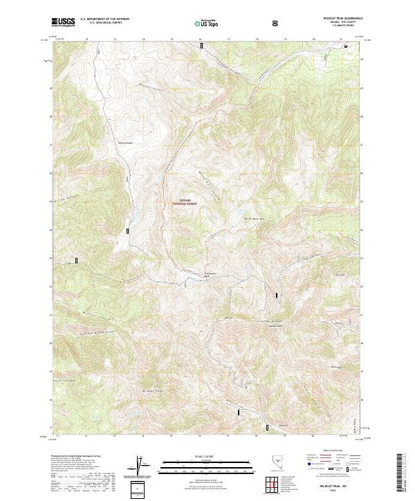 USGS Topographic Map – Wildcat Peak