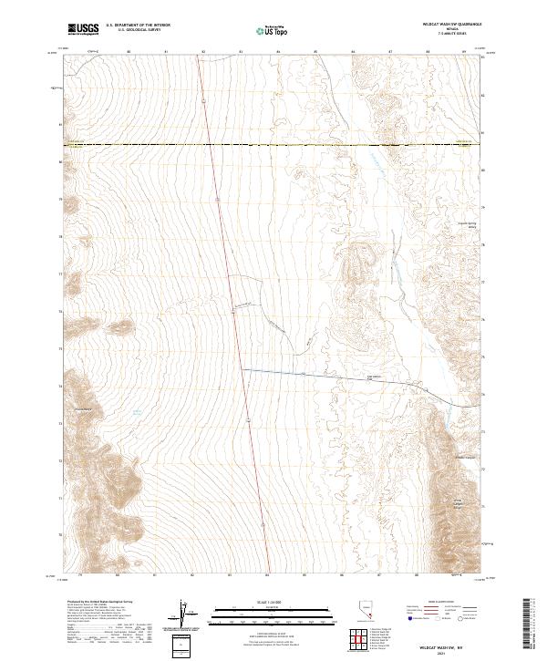 USGS Topographic Map – Wildcat Wash SW