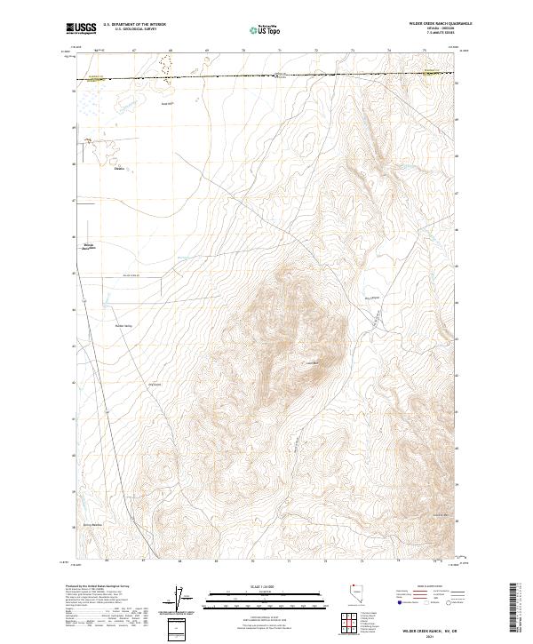 USGS Topographic Map – Wilder Creek Ranch