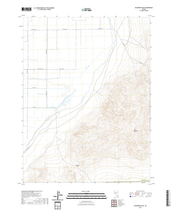USGS Topographic Map – Wildhorse Pass
