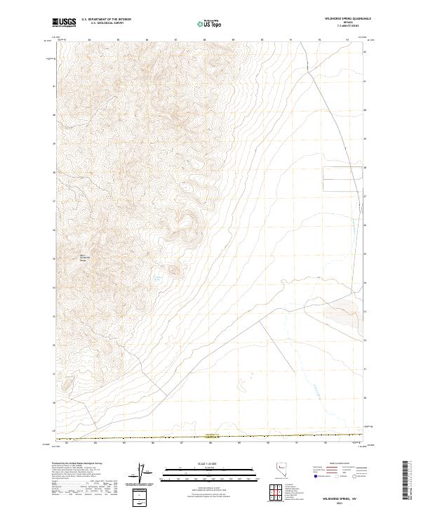 USGS Topographic Map – Wildhorse Spring