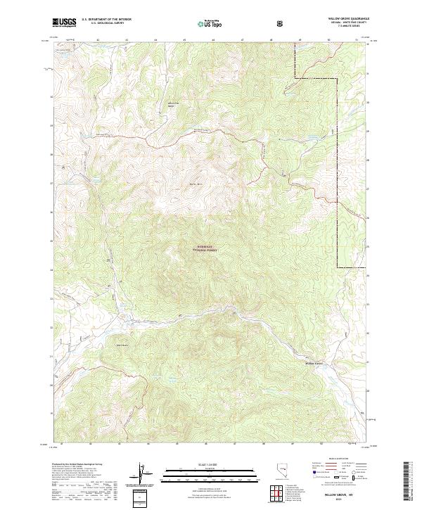 USGS Topographic Map – Willow Grove
