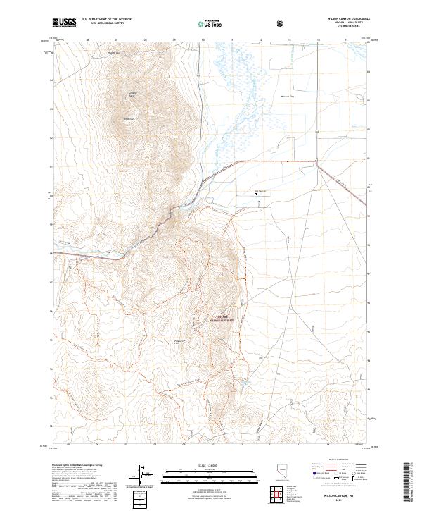 USGS Topographic Map – Wilson Canyon