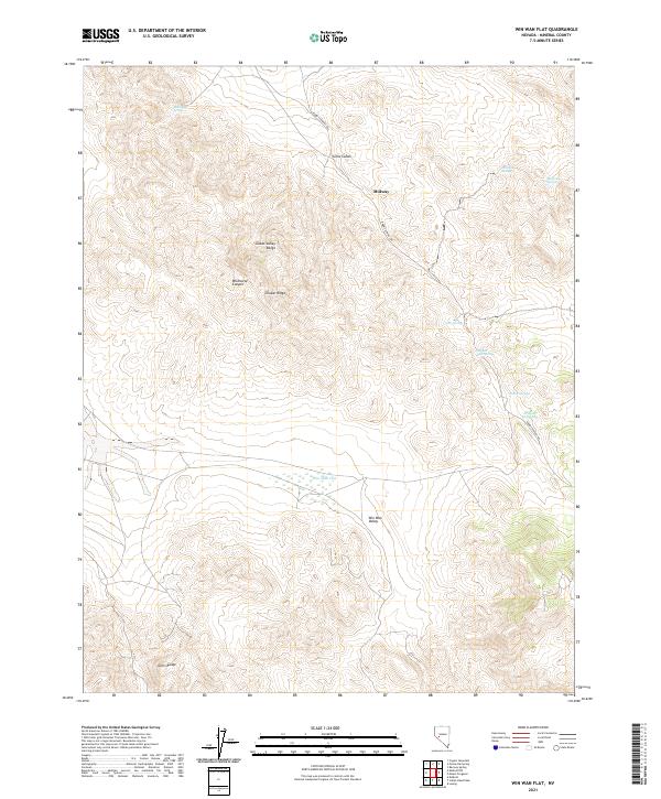 USGS Topographic Map – Win Wan Flat