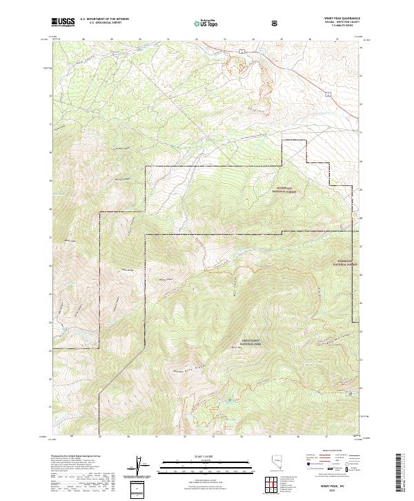 USGS Topographic Map – Windy Peak