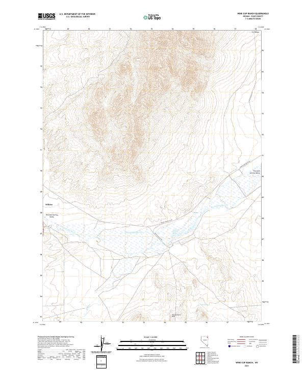 USGS Topographic Map – Wine Cup Ranch