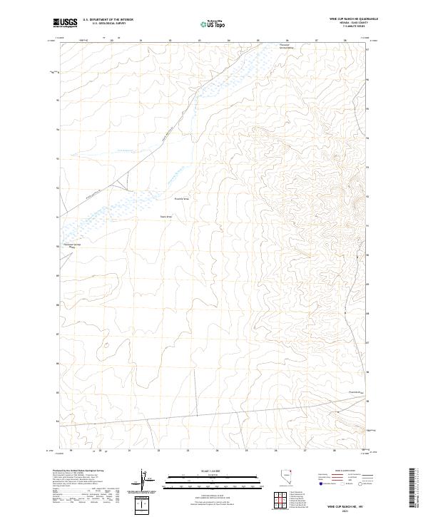 USGS Topographic Map – Wine Cup Ranch NE