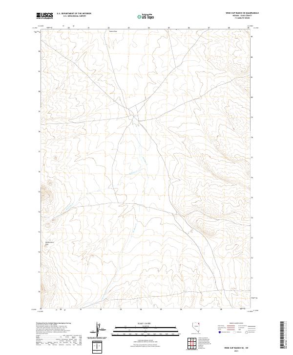 USGS Topographic Map – Wine Cup Ranch SE