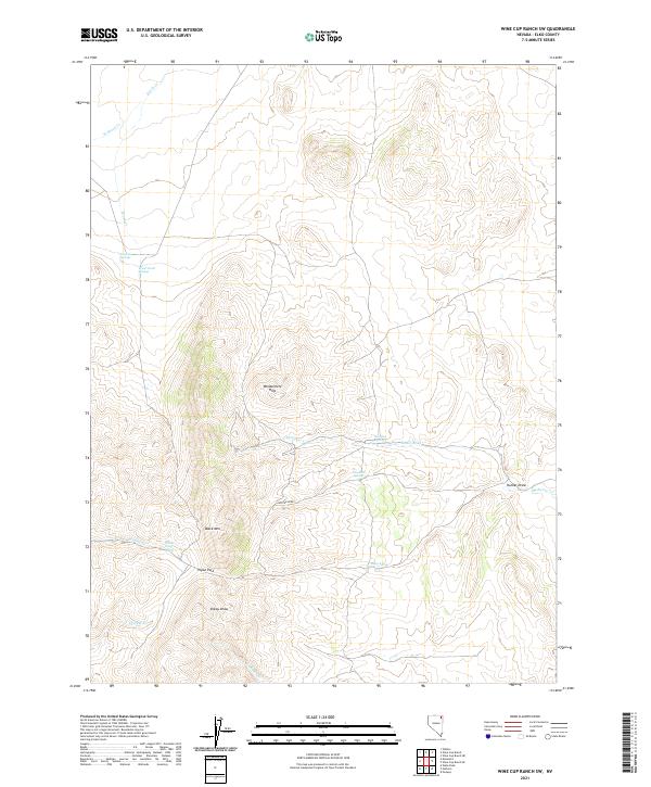 USGS Topographic Map – Wine Cup Ranch SW