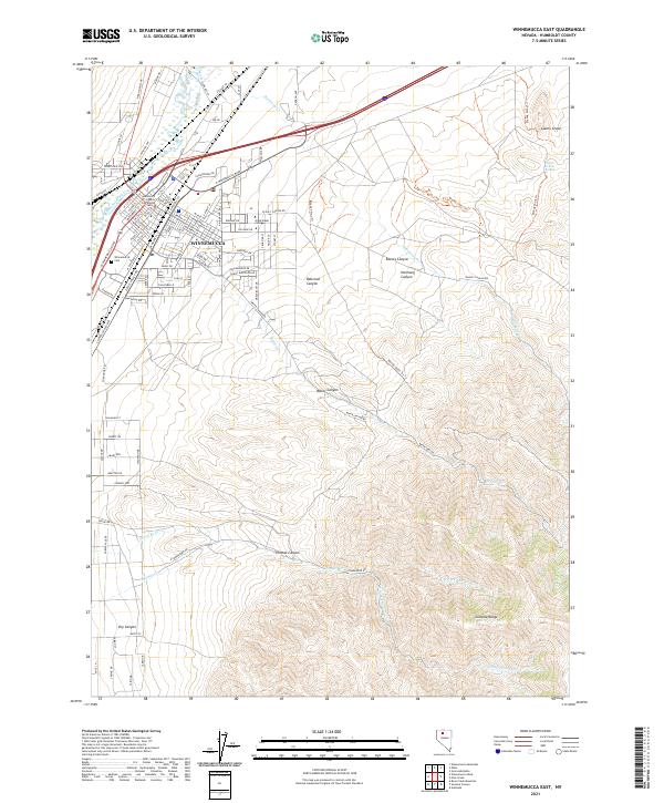 USGS Topographic Map – Winnemucca East