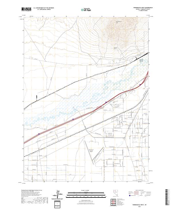 USGS Topographic Map – Winnemucca West