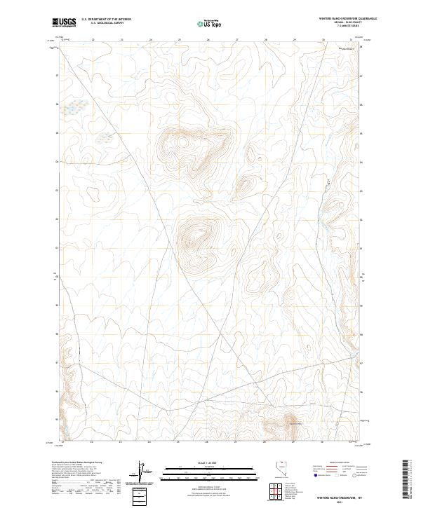 USGS Topographic Map – Winters Ranch Reservoir