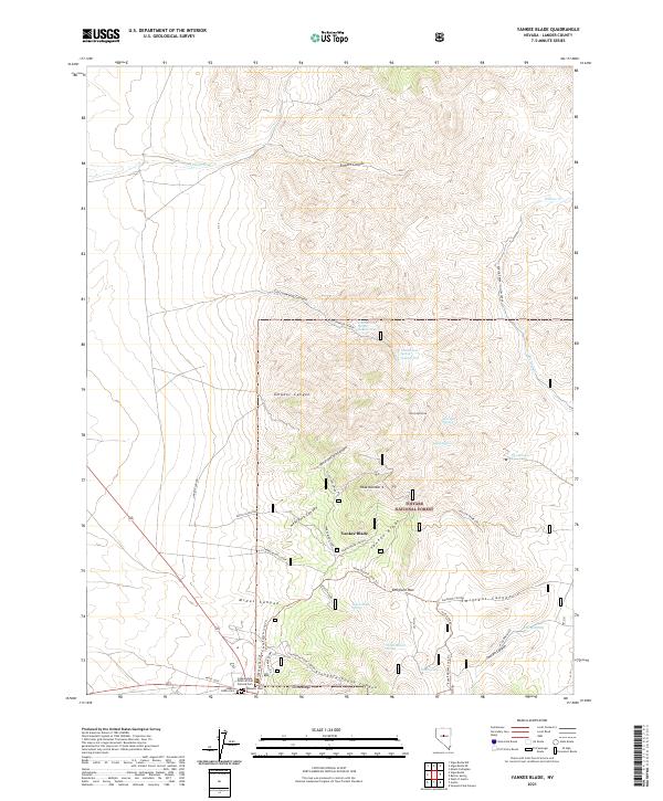 USGS Topographic Map – Yankee Blade