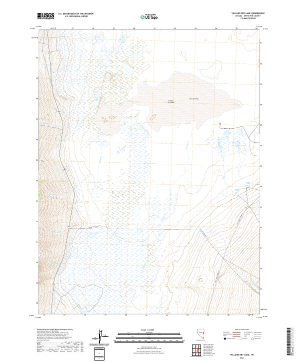 USGS Topographic Map – Yelland Dry Lake