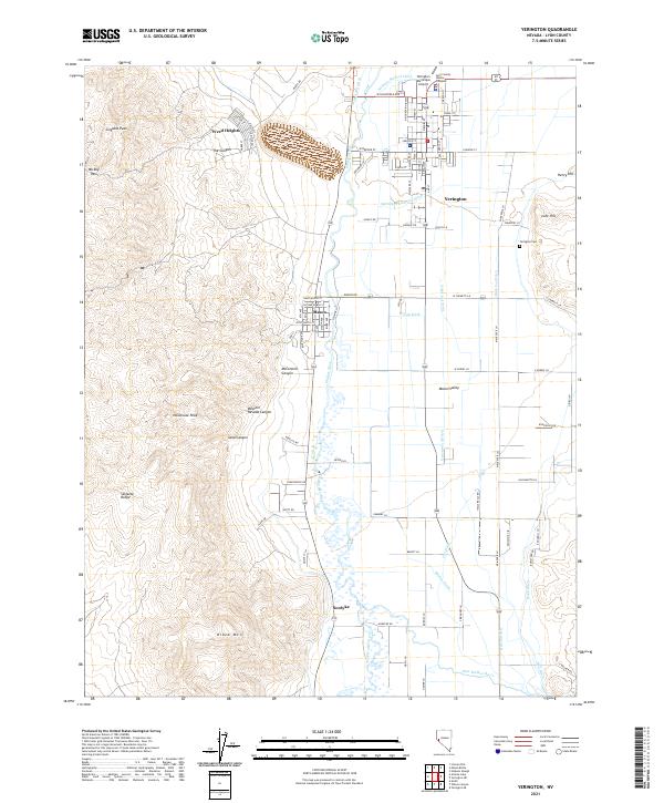 USGS Topographic Map – Yerington