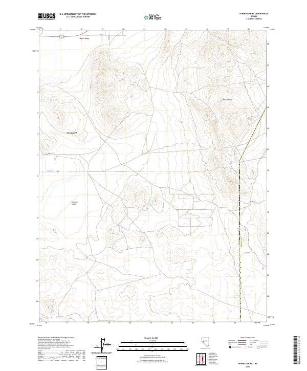 USGS Topographic Map – Yerington NE