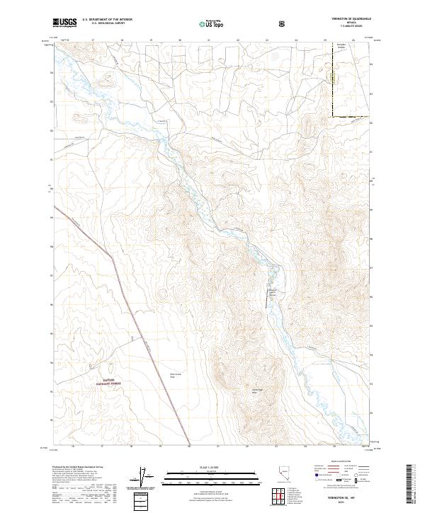 USGS Topographic Map – Yerington SE