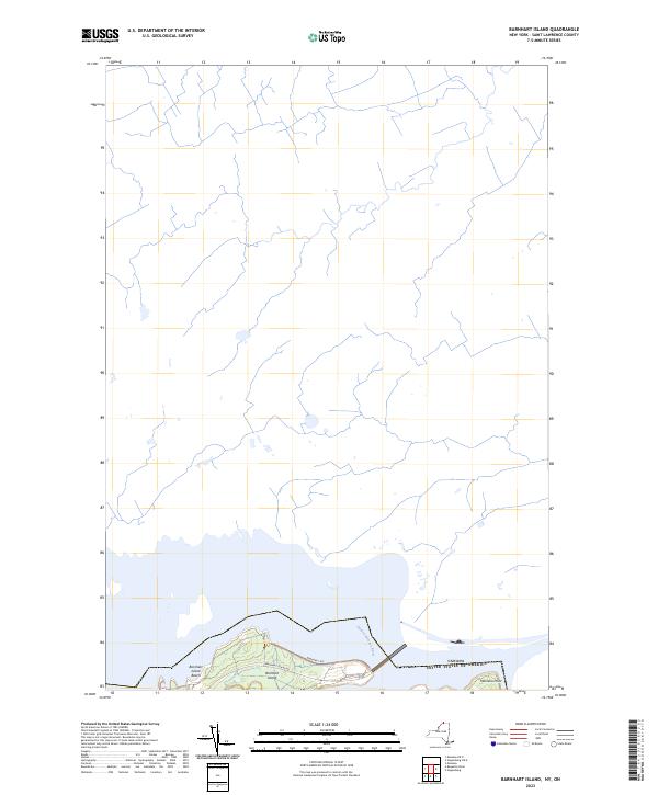 USGS Topographic Map – Barnhart Island