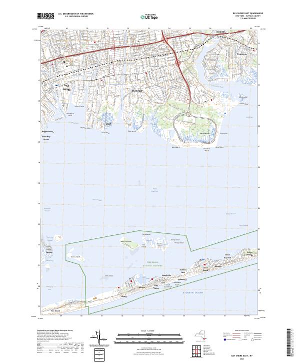 USGS Topographic Map – Bay Shore East